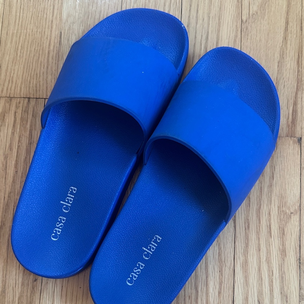 Casa Clara Royal Blue Slide Sandals
